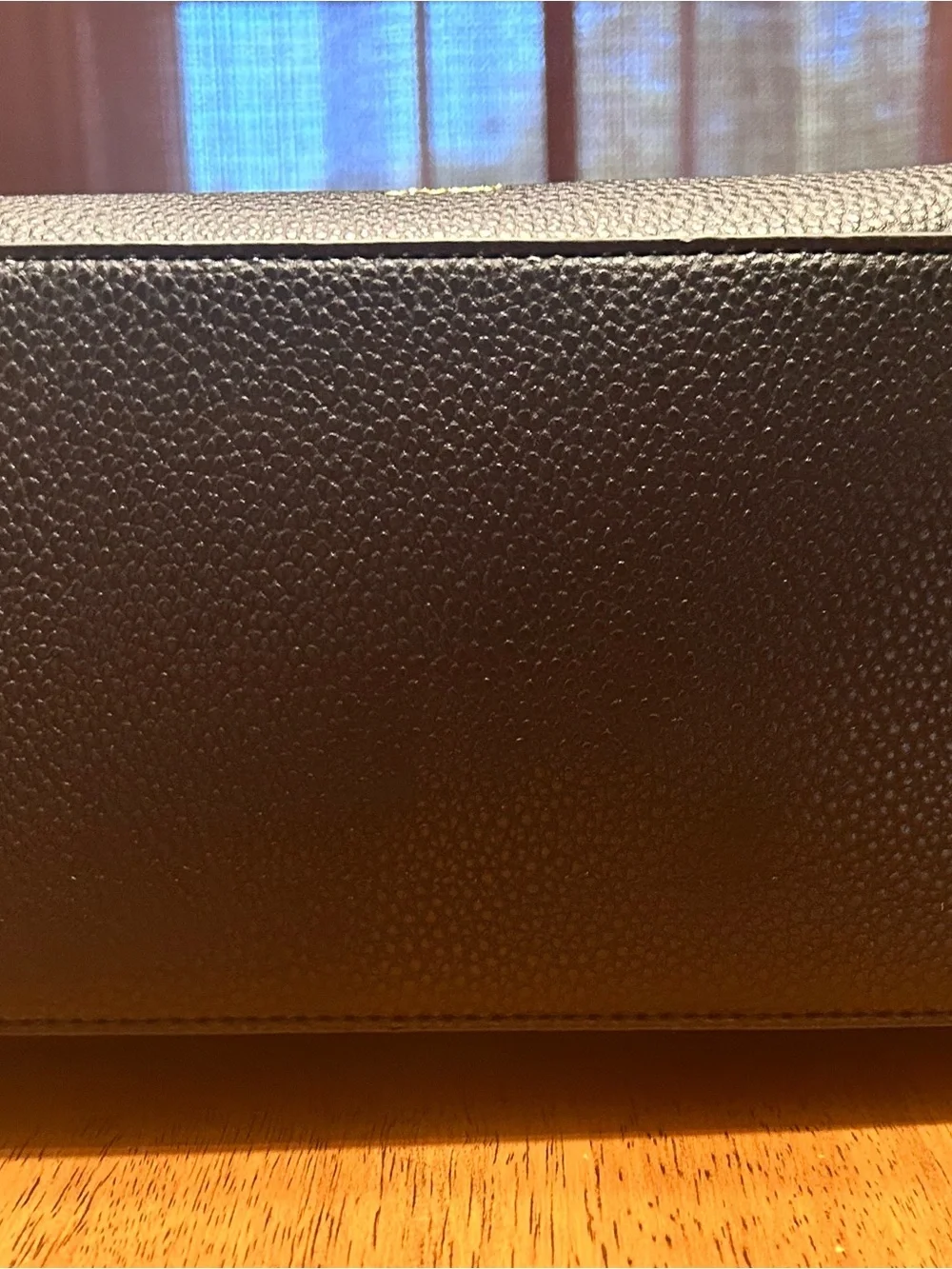 Crossi Chic Black Satchel with Leopard Bow Accent